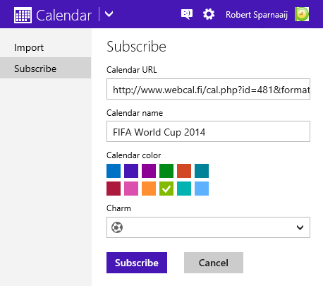 Add the FIFA World Cup schedule to your Calendar - MSOutlook.info