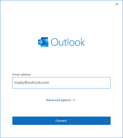 unable to add account to outlook 2016