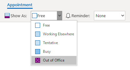 Show All Holidays As Busy Or Out Of Office On My Calendar Msoutlook Info