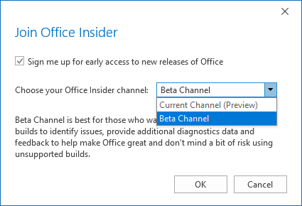 office 2019 update does not show up