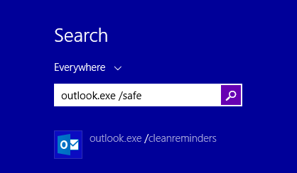 outlook failed to launch in safe mode